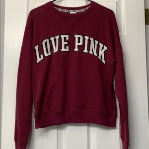 Pink S crew neck sweatshirt